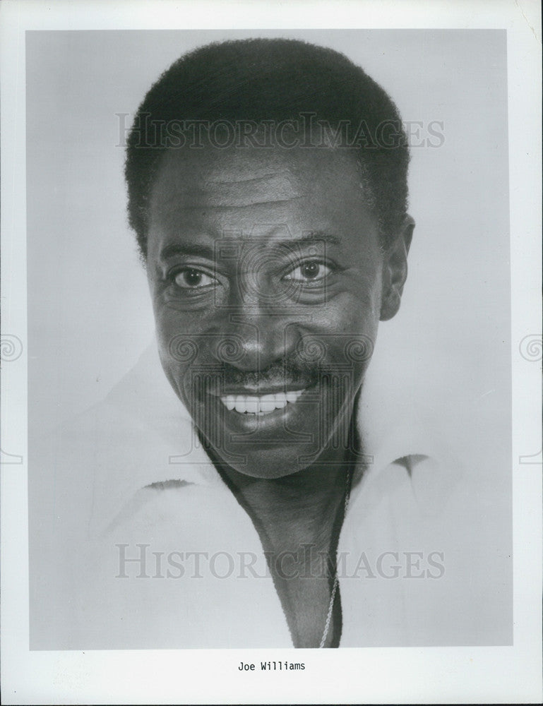 Press Photo Joe  Williams - Historic Images