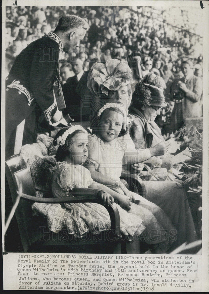 1948 Press Photo Royal family of netherlands - Historic Images