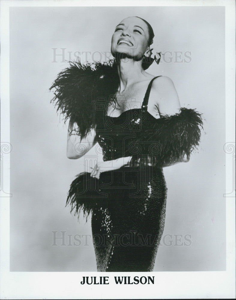 1990 Press Photo Cabaret crooner Julie Wilson - Historic Images