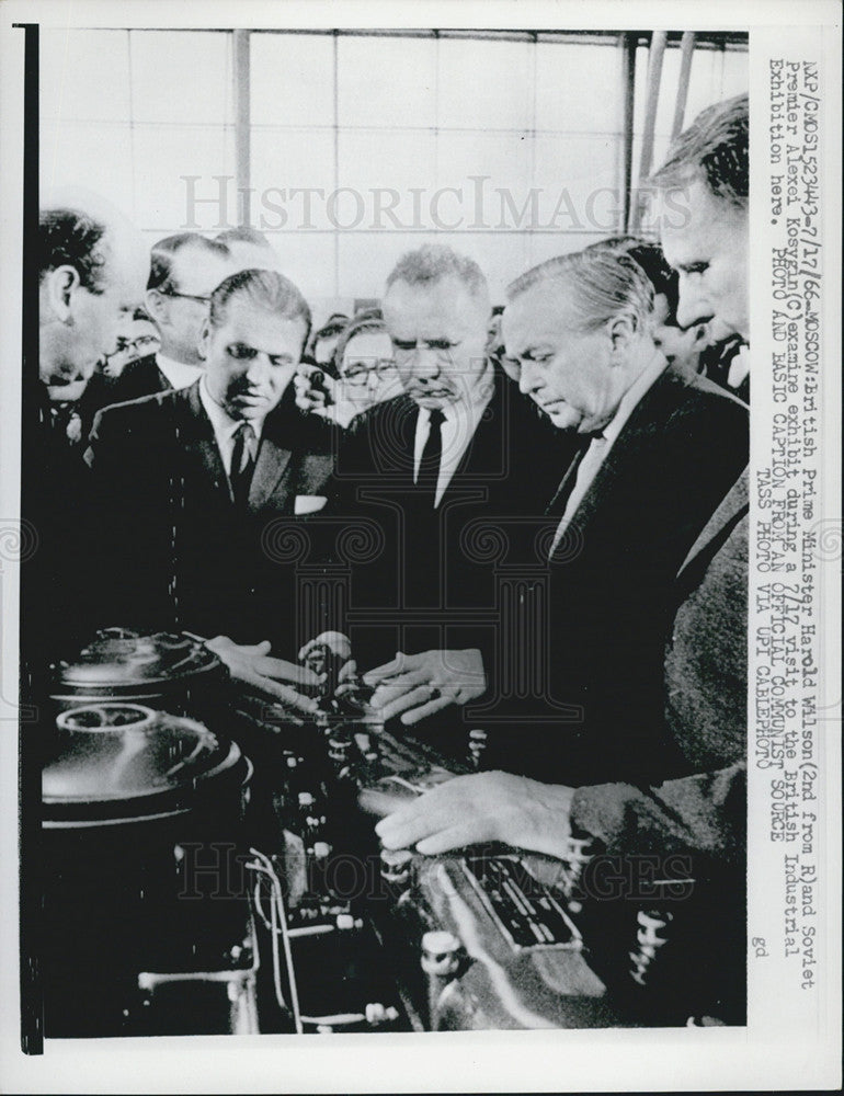 1966 Press Photo Harold Wilson British Politician - Historic Images