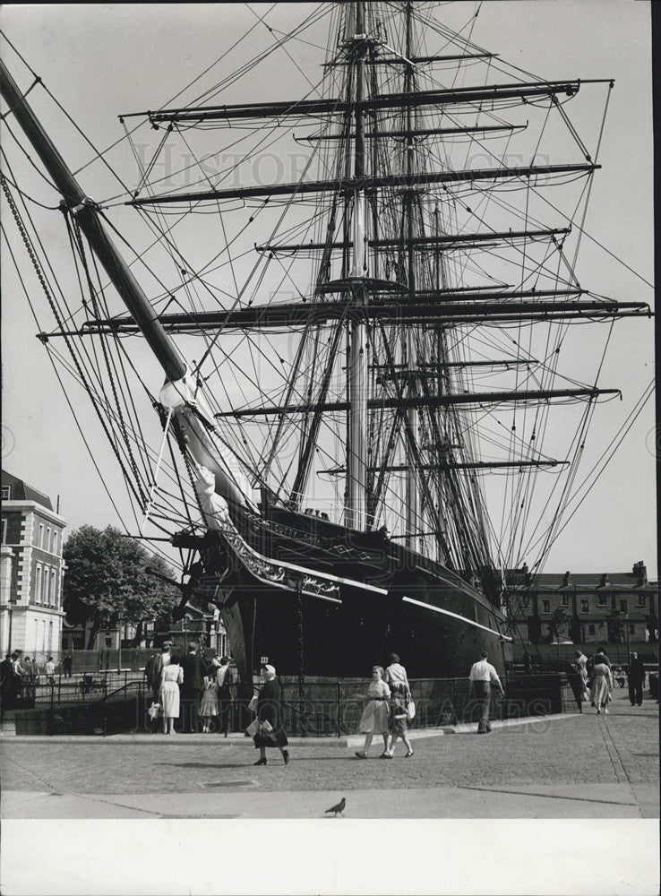 1969 Press Photo Cutty Sark docking in Greewich - Historic Images