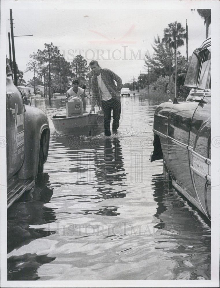 1979 Press Photo flooded 62nd Avenue in Pinellas Park - Historic Images