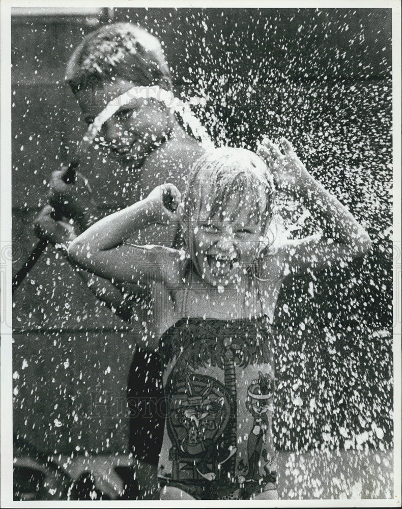 1986 Press Photo Kristin Lovett, Jamie Phelps - Historic Images