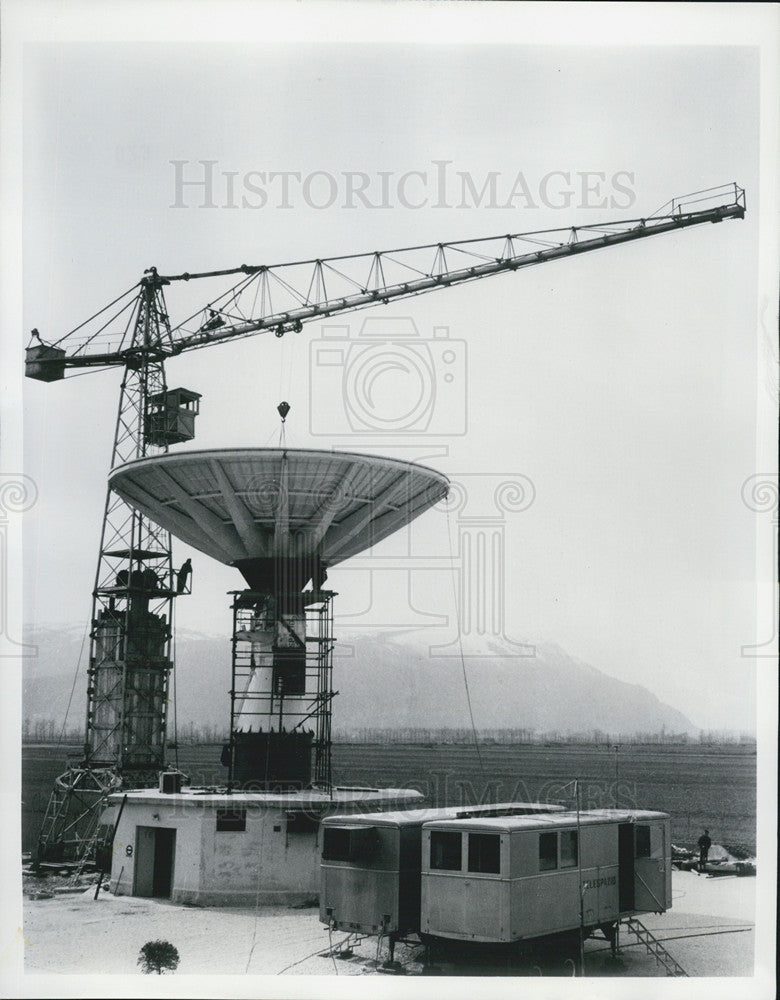 1955 Press Photo early bird communications Satellite - Historic Images