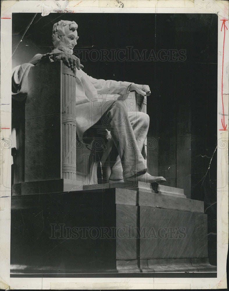 1959 Press Photo Lincoln Memorial Washington D.C. - Historic Images