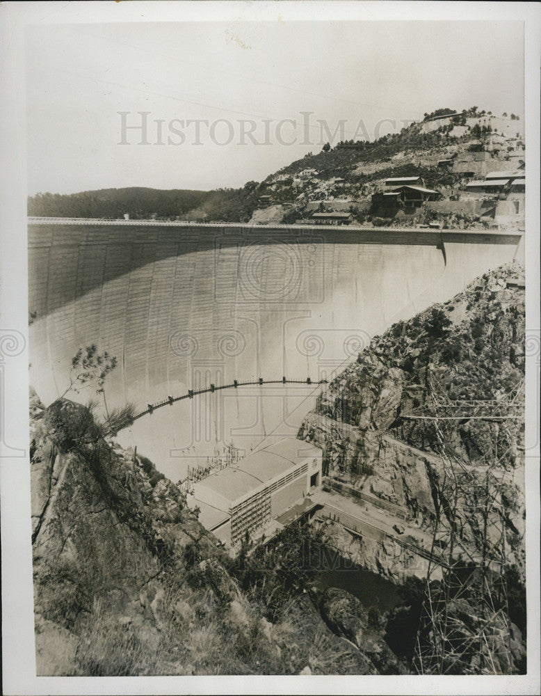 1954 Press Photo Cabril Power Station Zezere River Portugal - Historic Images
