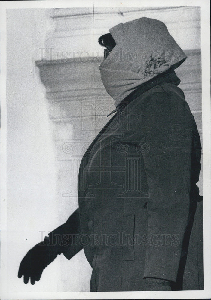 1975 Press Photo Chicagoans battle cold weather - Historic Images