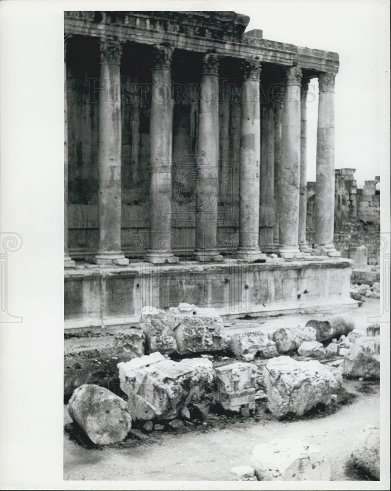 1960 Press Photo Roman Ruins Baalbek - Historic Images