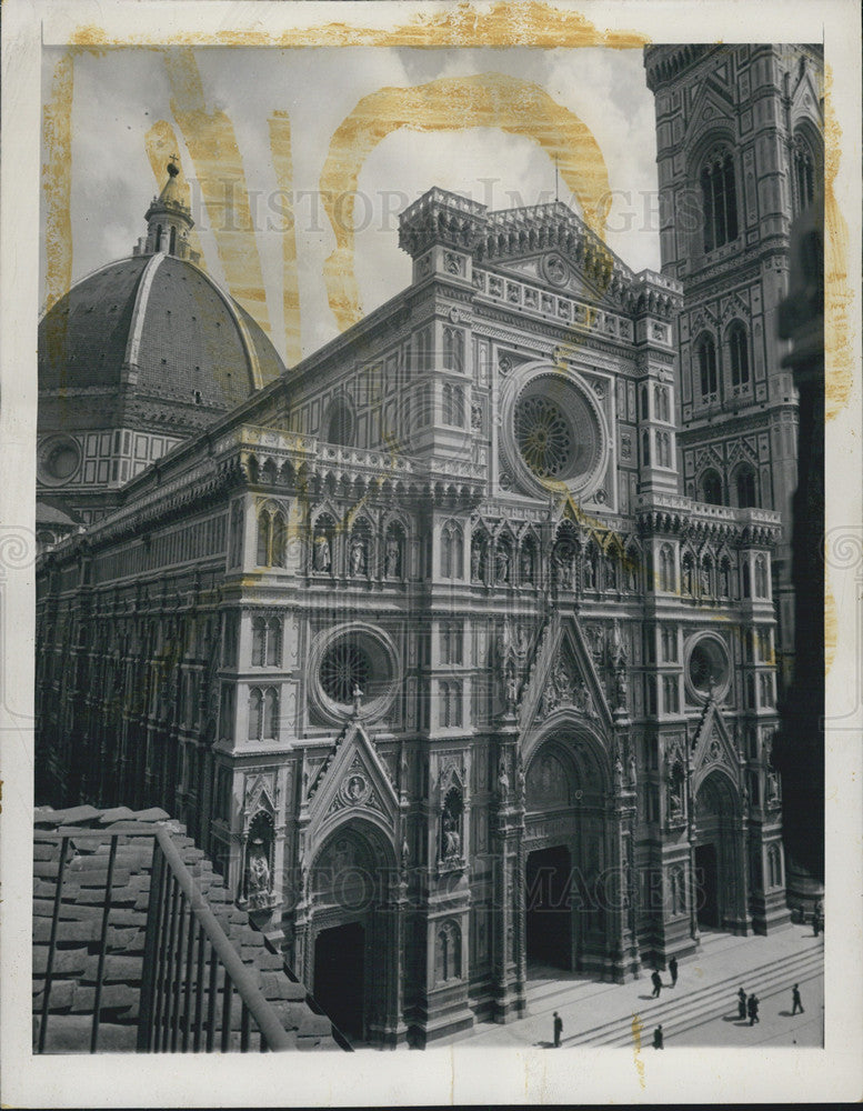 1946 Press Photo Florence Cathedral Il Duomo Santa Maria Del Fiore For The Lily - Historic Images