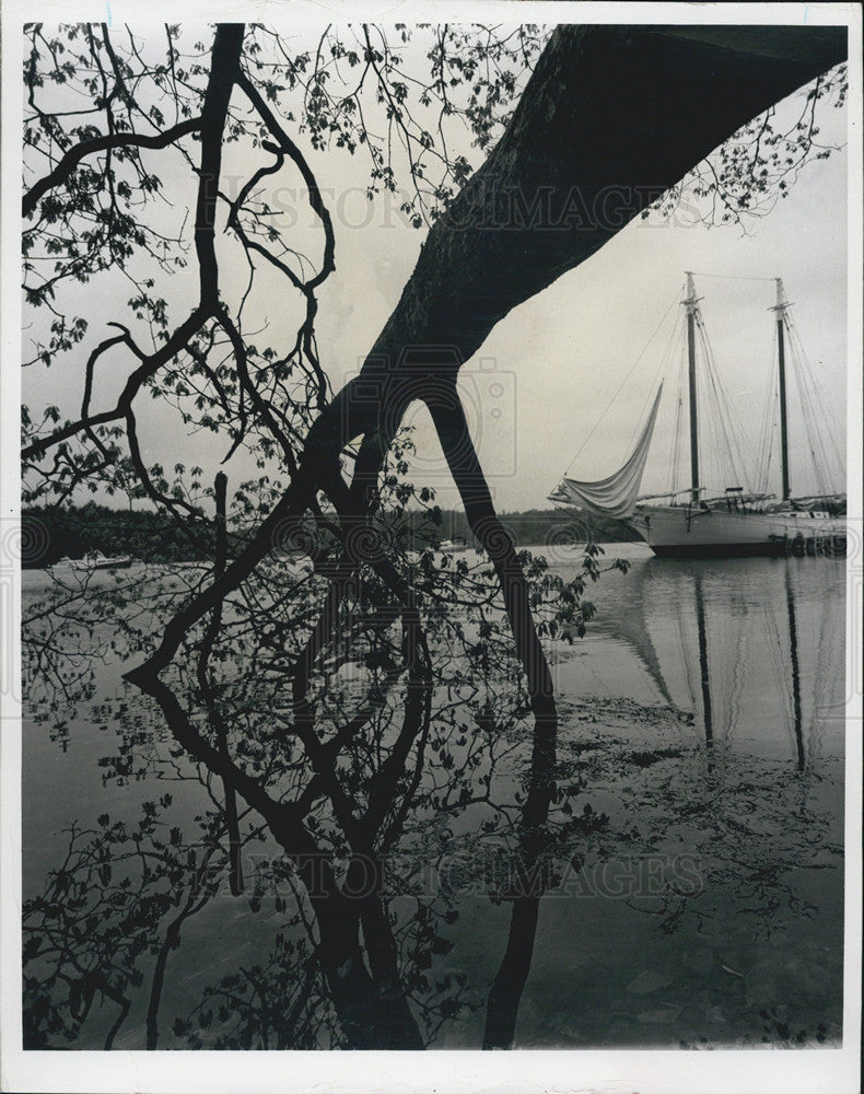 1965 Press Photo Captain With Schooner Built As In Old Times In Maine-Mary Day - Historic Images