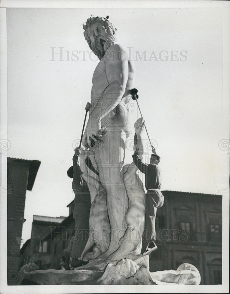 1953 Press Photo &quot;Neptune&quot;, Florence, Italy - Historic Images