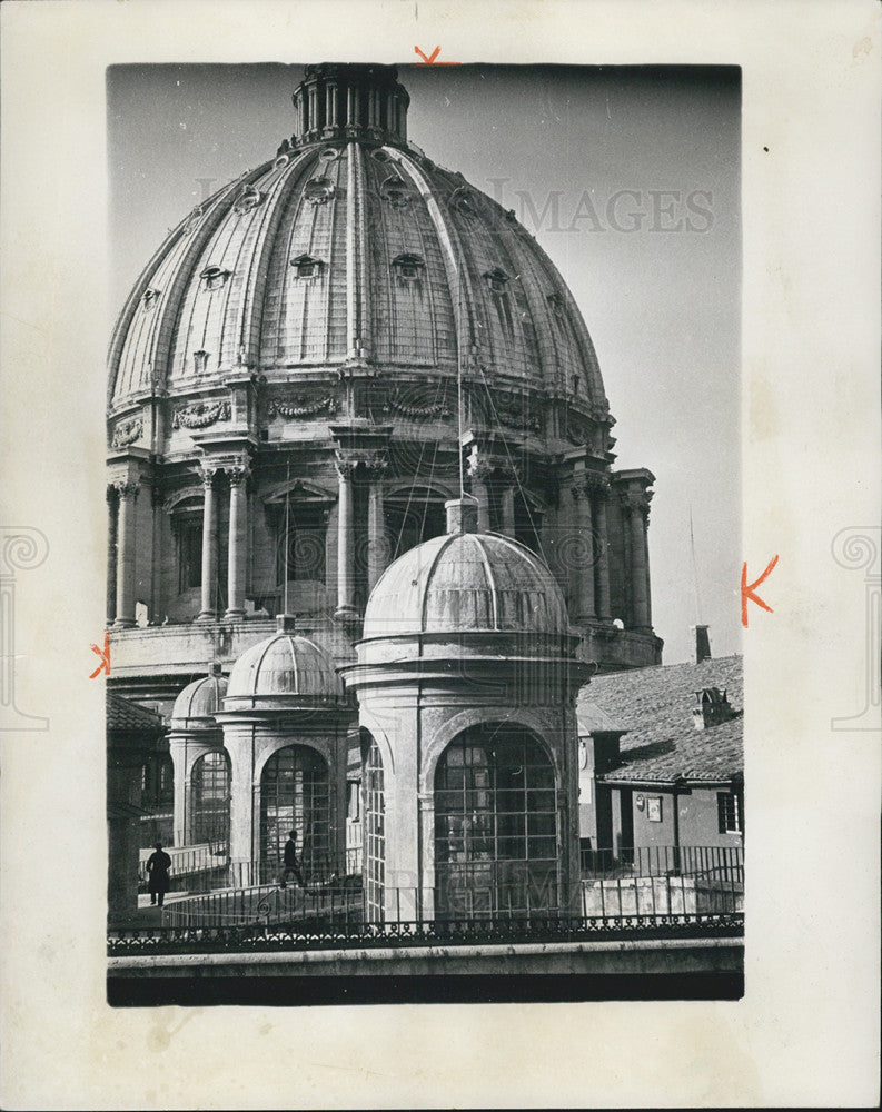 1961 Press Photo St. peter&#39;s Basilica, in the Vatican - Historic Images