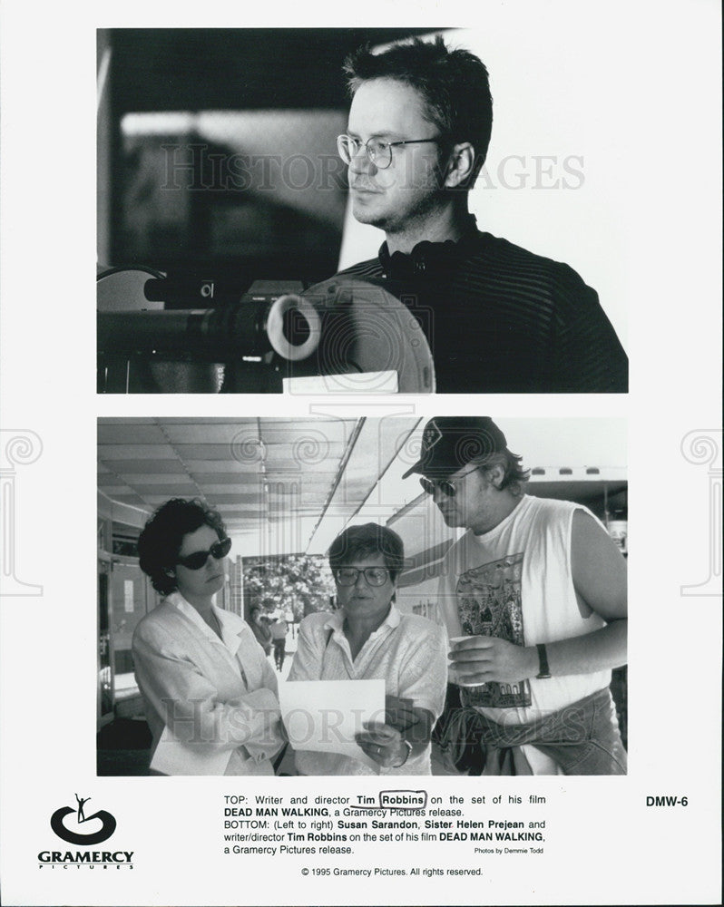 1966 Press Photo Director Tim Robbins on Set of Dead Man Walking - Historic Images