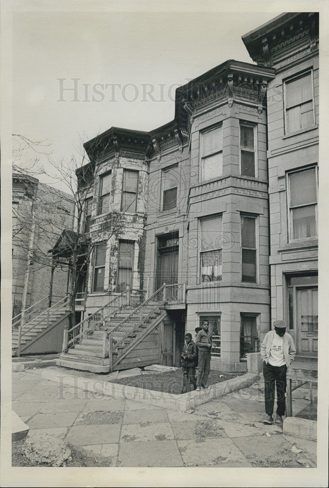 1966 Press Photo Exterior View Building Gambling Bookie Raid Illinois Arrests - Historic Images