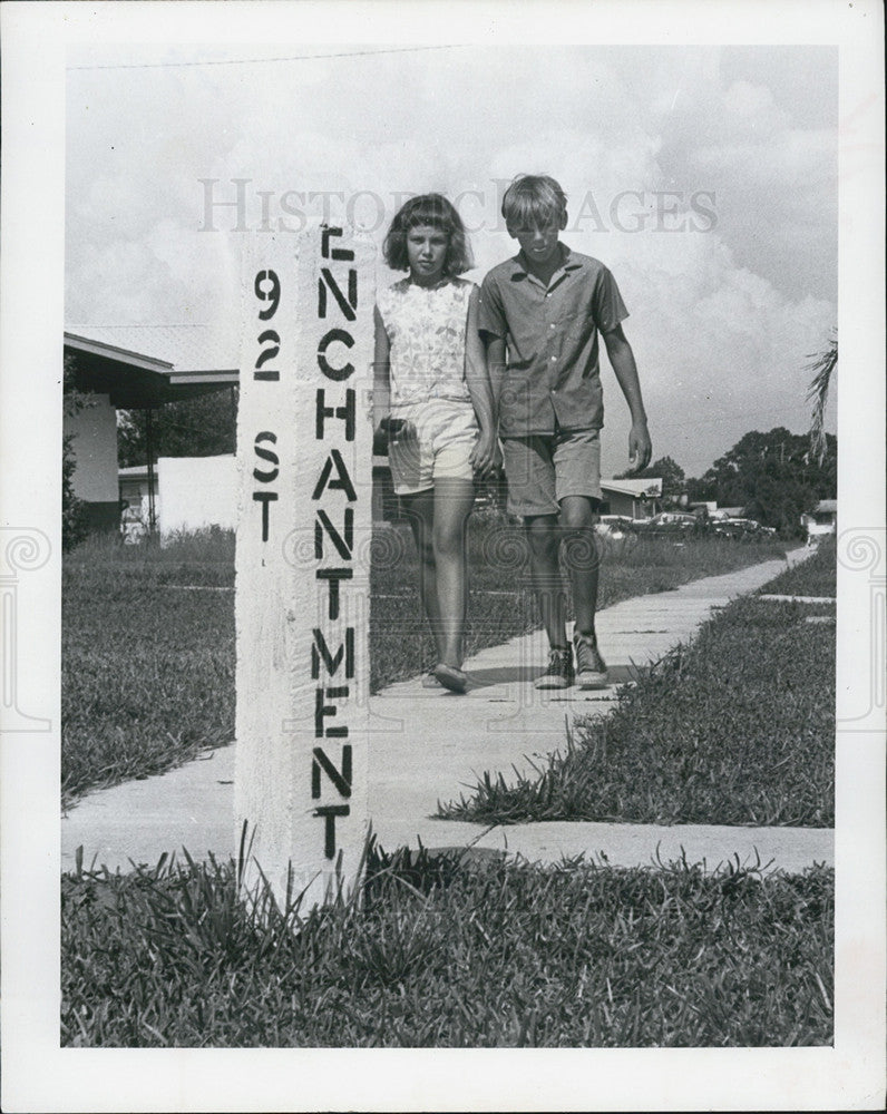 1966 Press Photo Enchantment Drive Pinellas residential developments - Historic Images