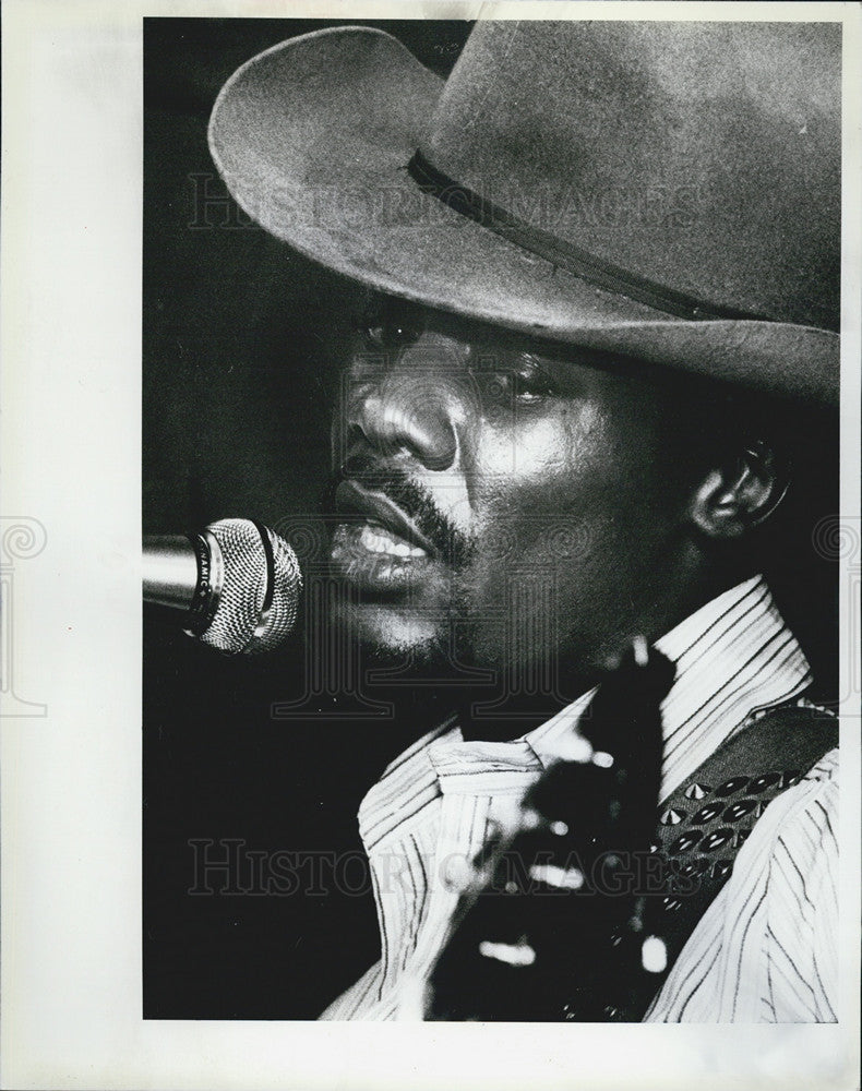 1983 Press Photo Dion Payton Blues Singer Muddy Waters Bluesman Tribute - Historic Images