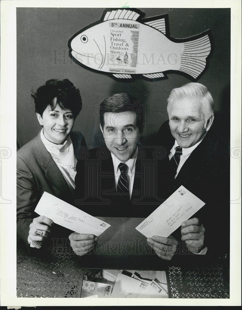 1984 Press Photo of the Chicagoland Sports Fishing Travel and Outdoor Show - Historic Images