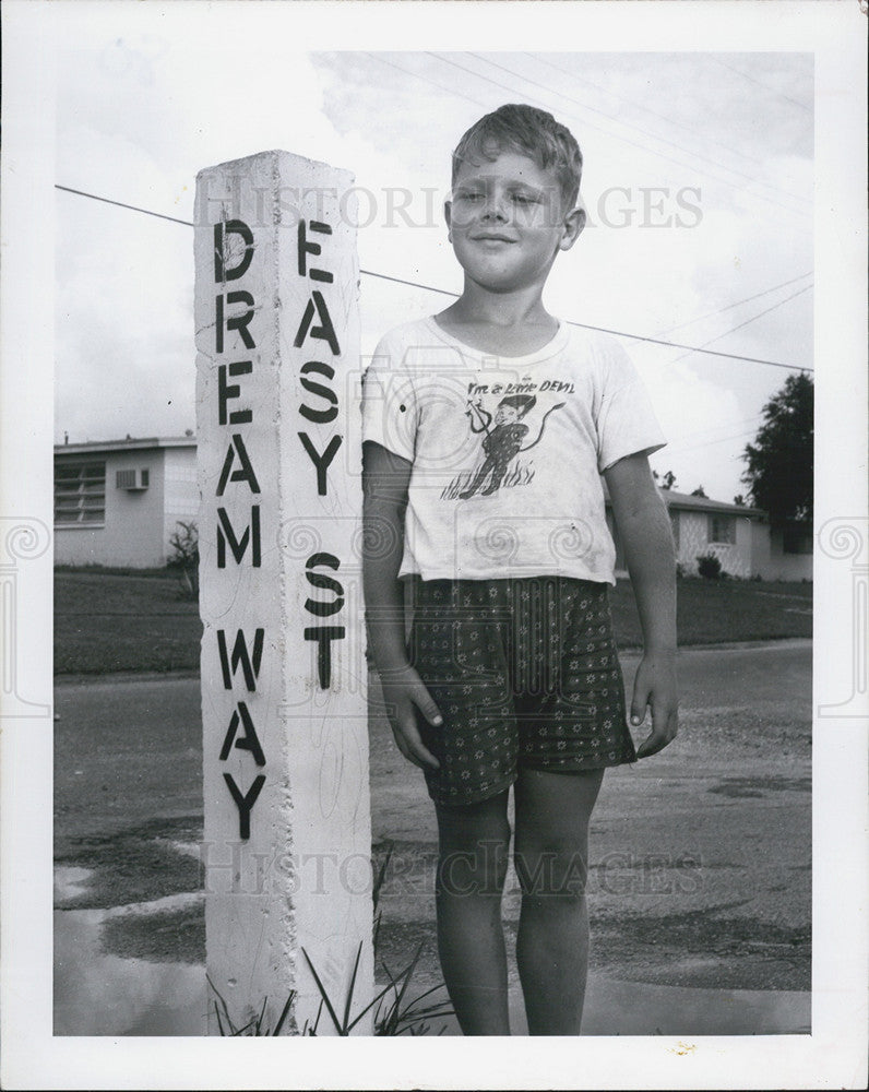 1966 Press Photo Albert Appling Dream Way Easy Street six year old - Historic Images