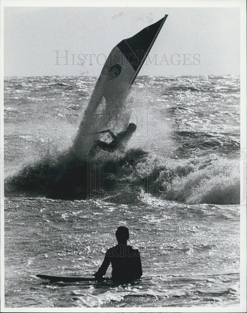 1983 Press Photo St Petersburg Beach Surfer - Historic Images