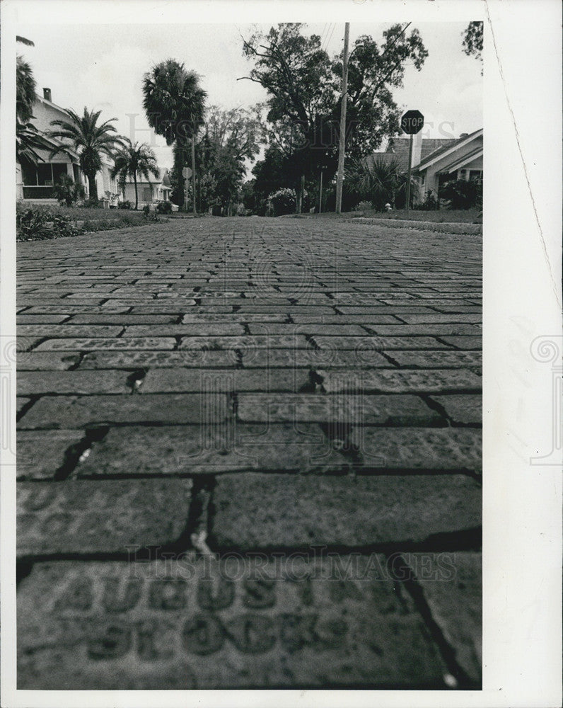 1979 Press Photo St Petersburg Brick Streets - Historic Images