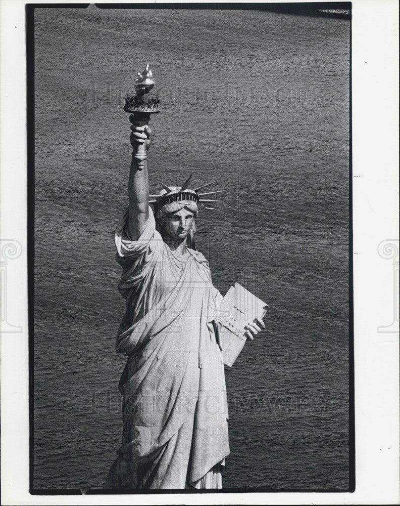 1986 Press Photo Statue of Liberty centennial celebration - Historic Images