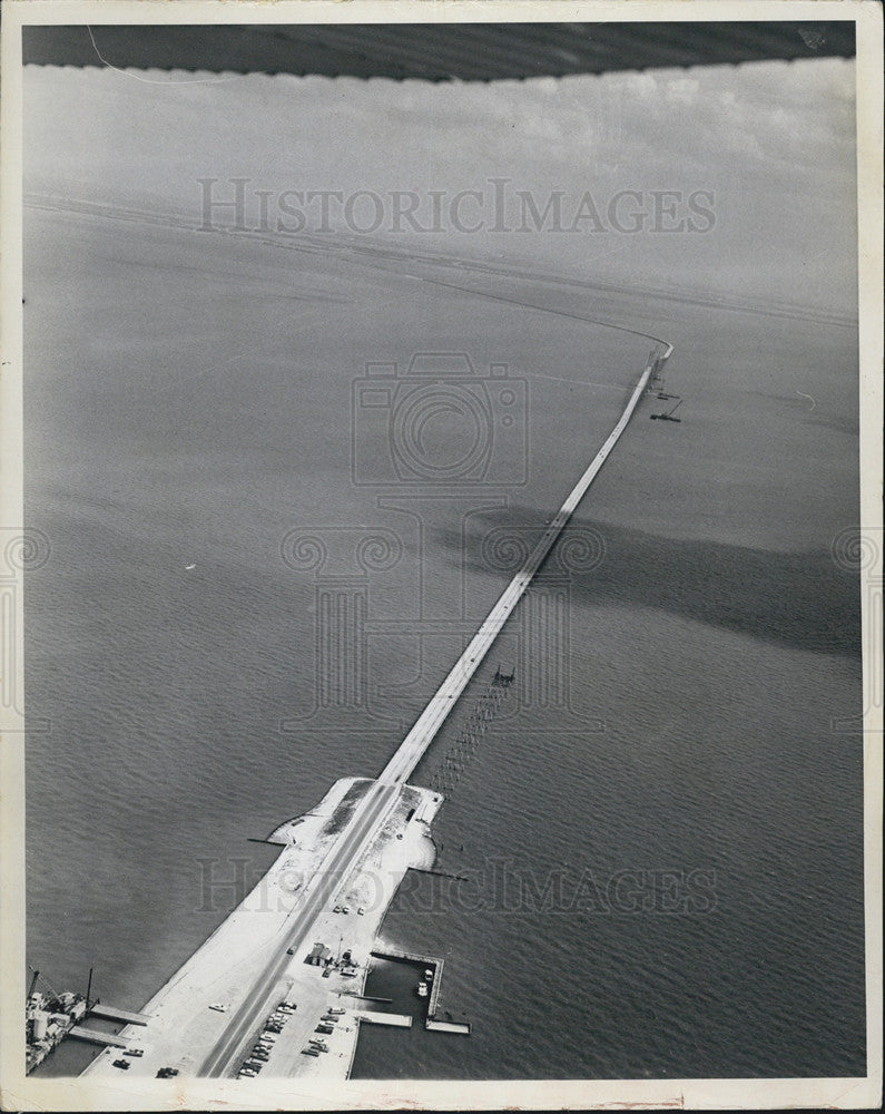 1967 Press Photo aerial view Skyway four-laning project Sunshine construction - Historic Images