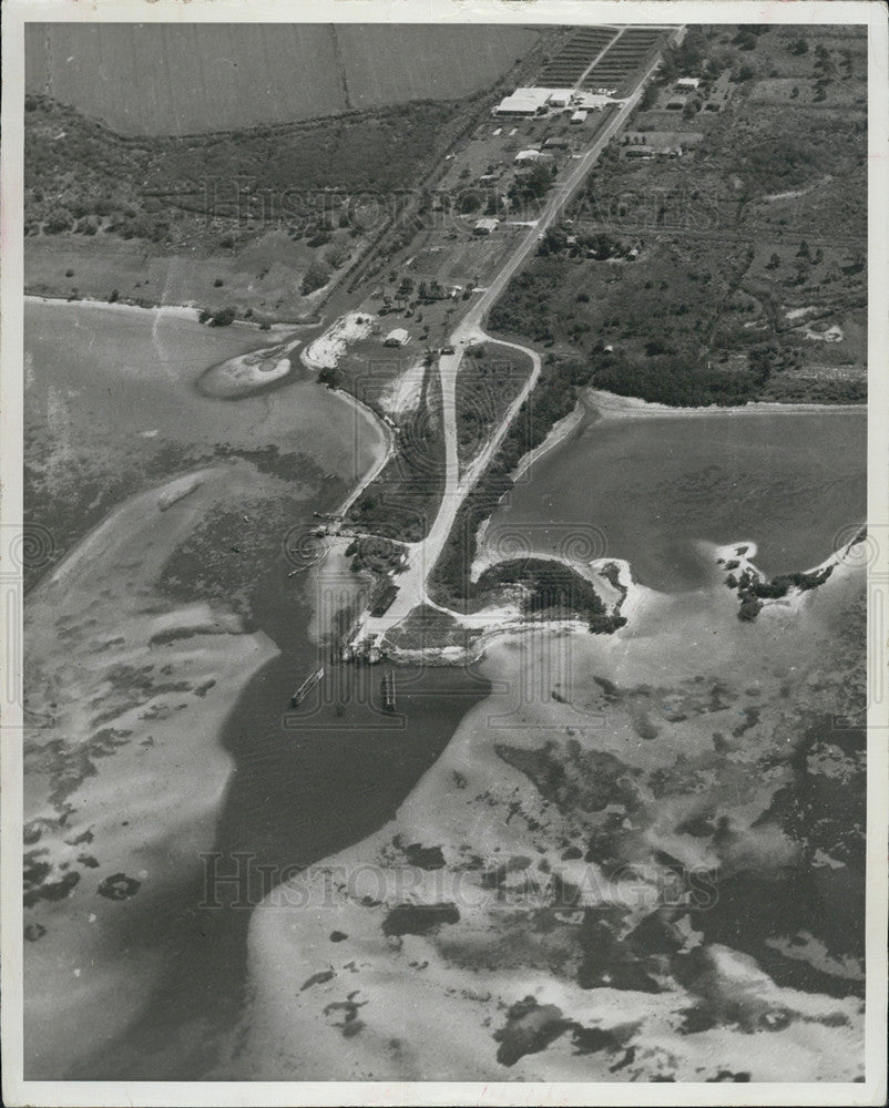 1968 Press Photo Aerial view of the Piney Point in Manatee County - Historic Images