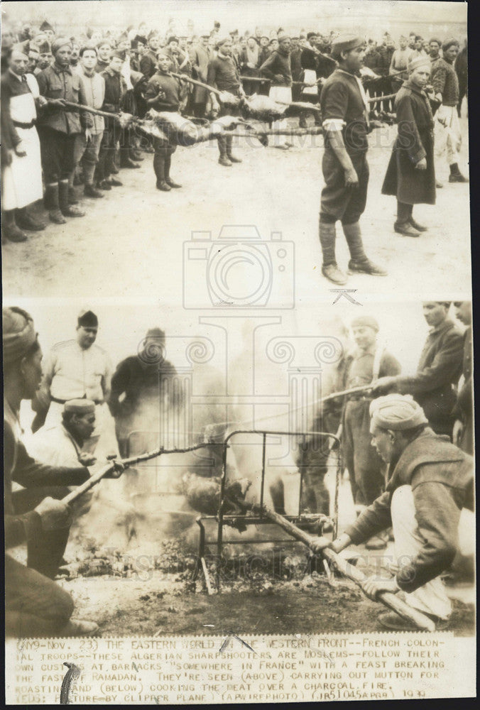 1939 Press Photo Muslim Algerian Sharpshooters, Part Of French Colonial Troops - Historic Images