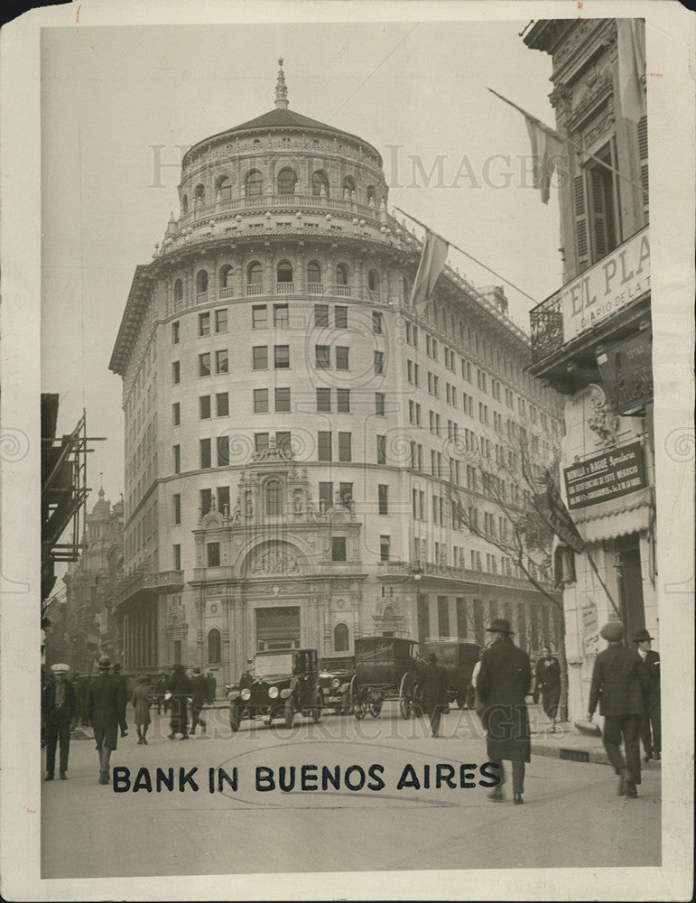 1934 Press Photo First National Bank Boston Building in Buenes Aires Argentina - Historic Images