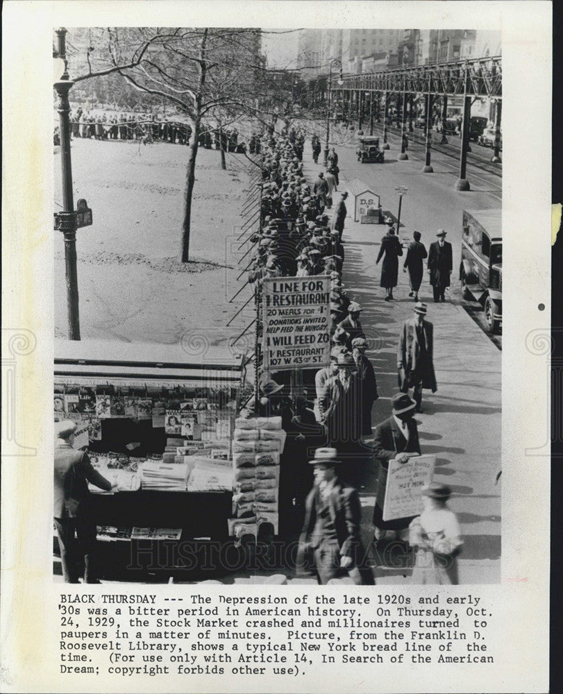 1974 Copy 1929 Photo The Great Depression - Historic Images