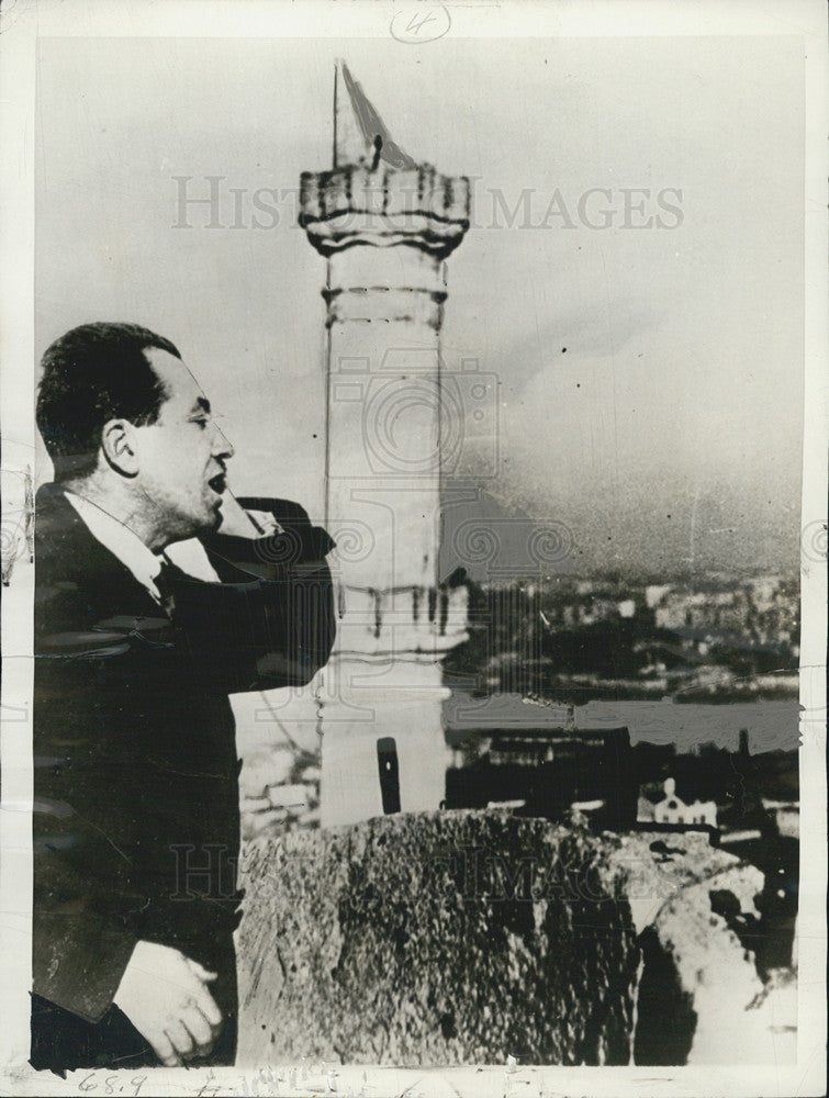 1933 Press Photo Muezzins mounted spiral staircases in Istanbul - Historic Images