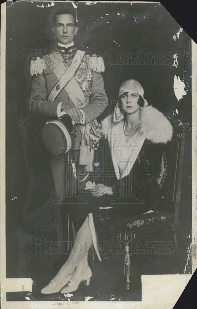 1929 Press Photo Wedding of Princess Marie Jose & Crown Prince Humberto - Historic Images