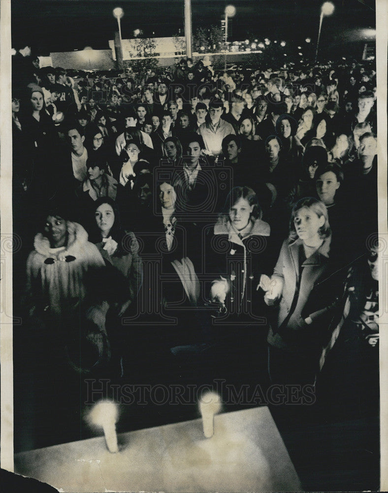 1969 Press Photo Illinois, Waukegan High School Protest - Historic Images