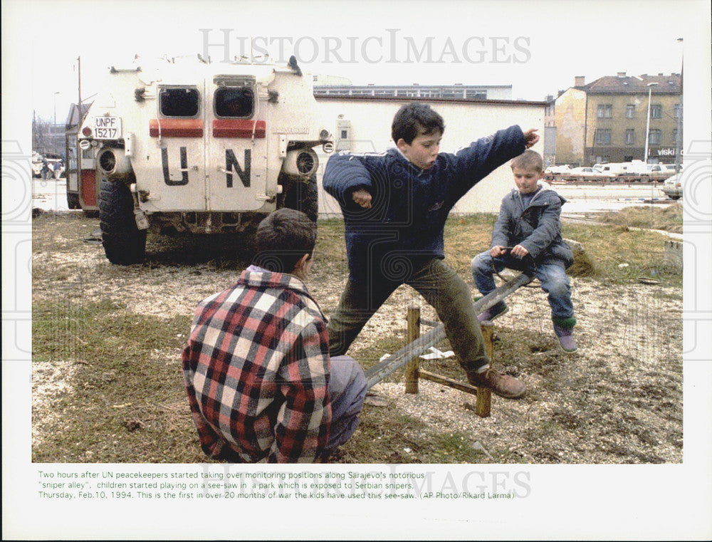 1994 Press Photo Yugoslavia Civil War - Historic Images