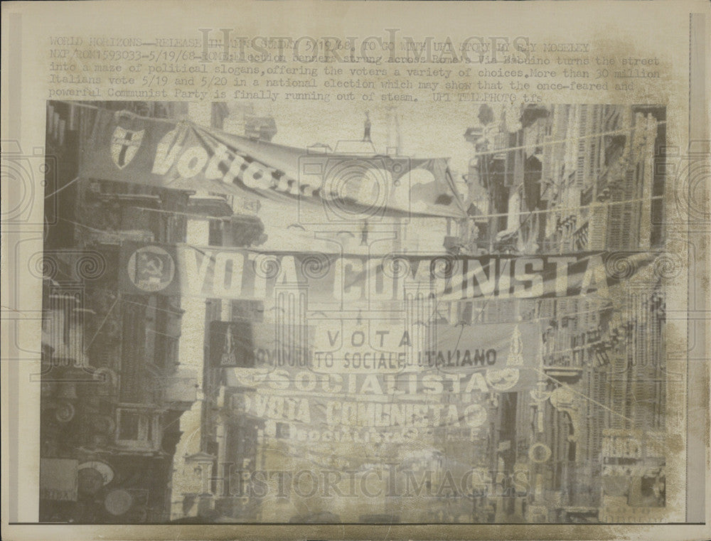 1968 Press Photo Daly Politics Election - Historic Images