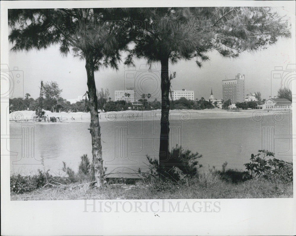 1958 Press Photo Sarasota Waterfront, Florida - Historic Images