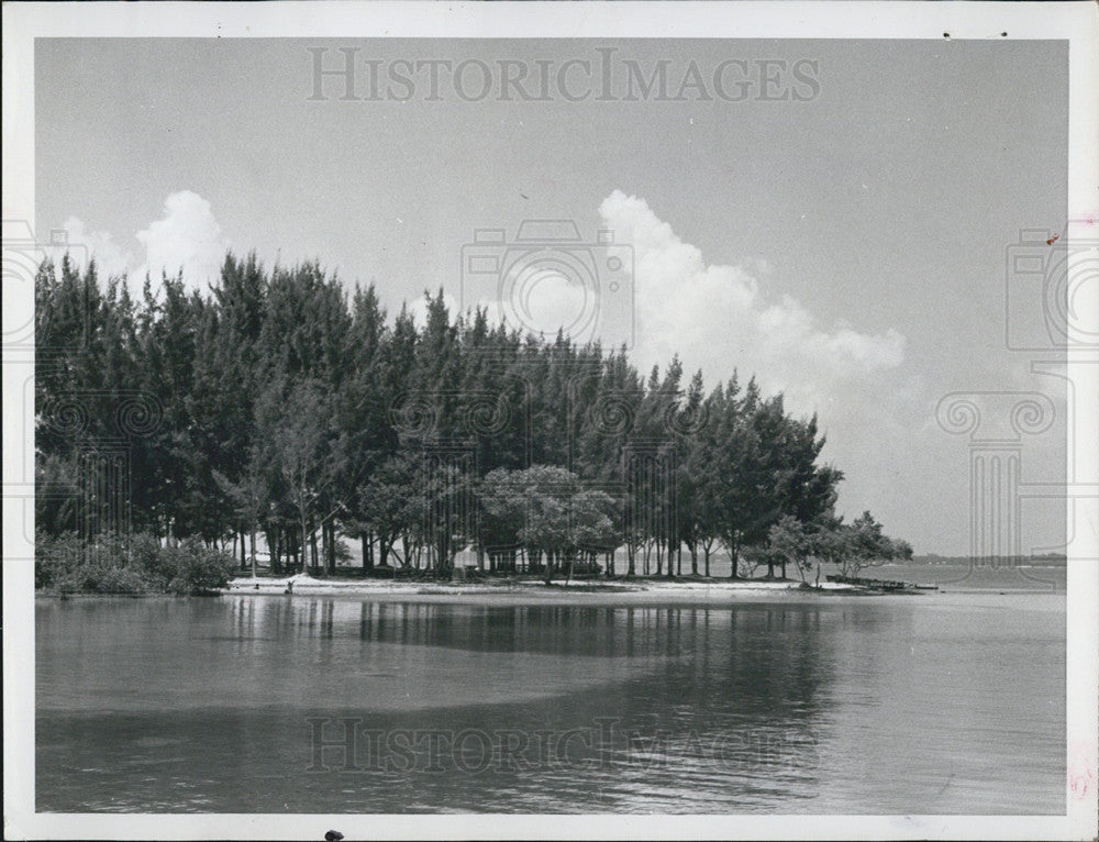 1959 Press Photo Promontory on the northeast end of City Island in Sarasota - Historic Images