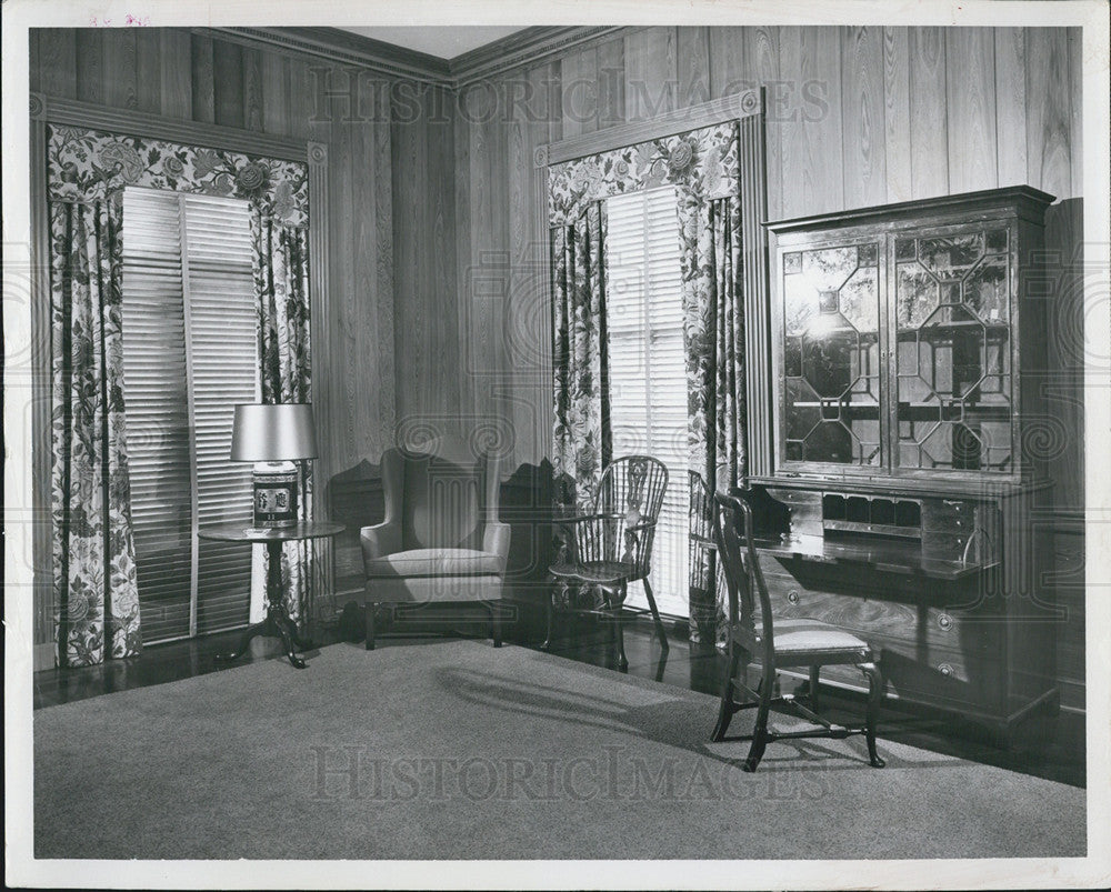 1957 Press Photo Living Room In Governor&#39;s Mansion - Historic Images