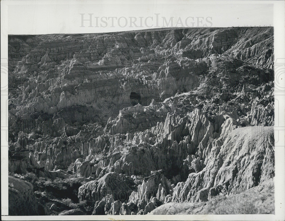 1948 Press Photo Hell's Half Acre in Casper, Wyoming - Historic Images