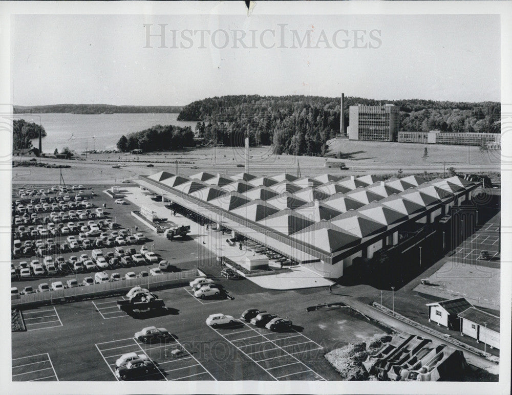 1965 Press Photo Sweden&#39;s OBS Discount House Supermarket Near Stockholm - Historic Images
