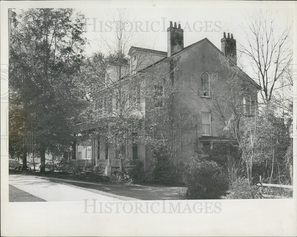 1966 Press Photo Brown House once used by The Governor is in danger - Historic Images