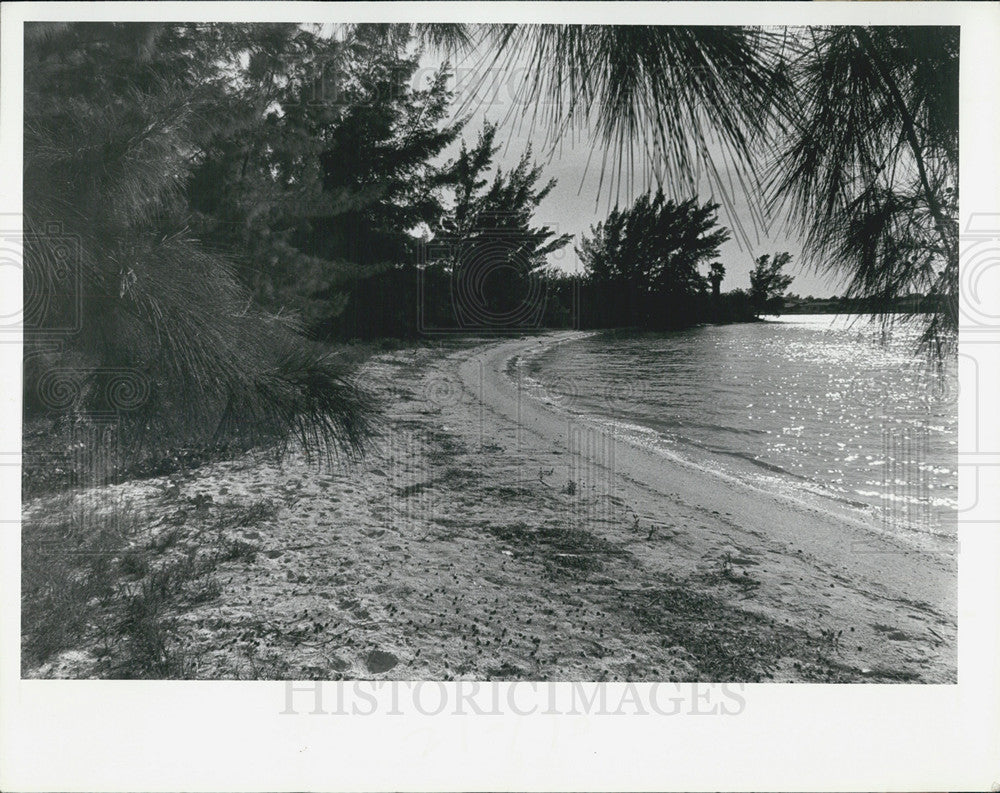 1979 Press Photo St Petersburg Beach Star Island Man-made - Historic Images