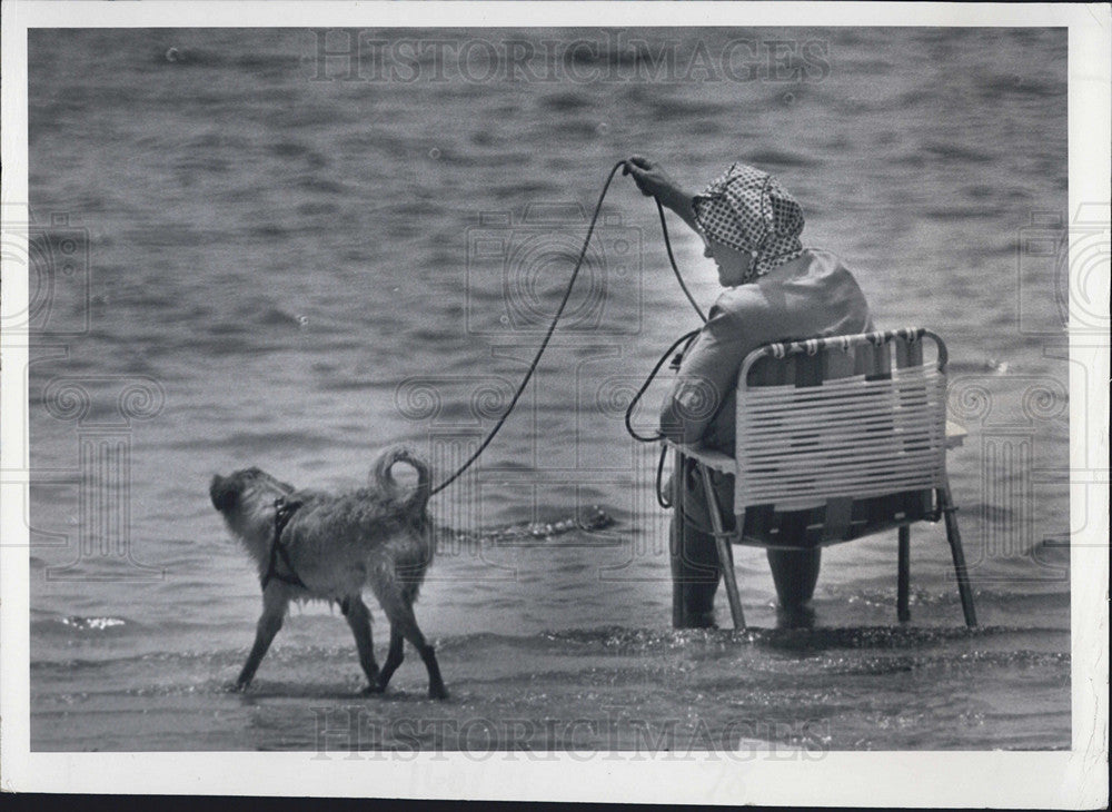 1978 Press Photo Fishing along the shores of Tampa Bay near St. Petersburg - Historic Images