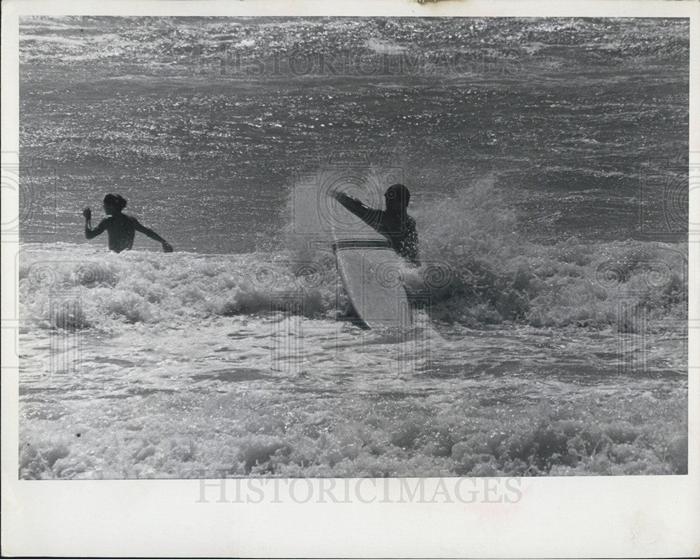 1966 Press Photo Hurricane Blanca - Historic Images