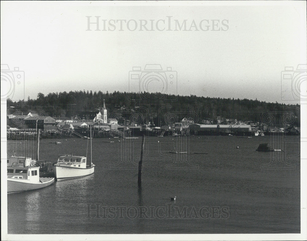 1980 Press Photo Boothbay Harbor, Maine Where the &quot;Carousel&quot; - Historic Images