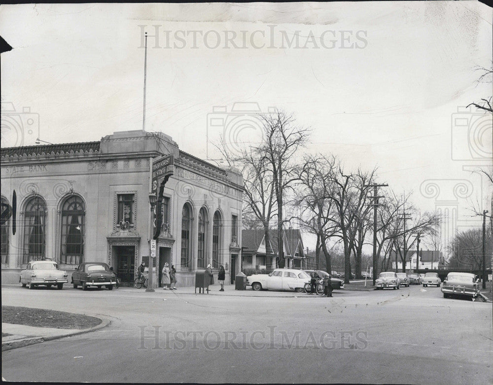 1955 Press Photo River Forest State Bank Robbery - Historic Images