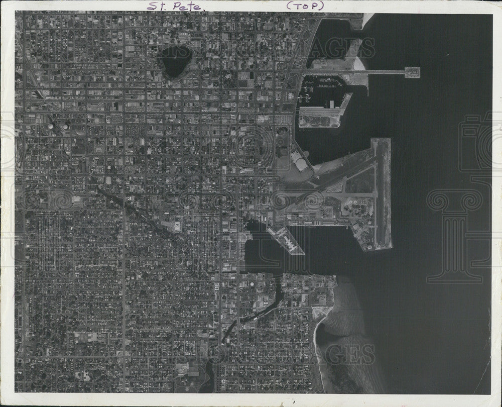 1967 Press Photo Traffic Patterns Of Two Pinellas Airports For US Coast Guards - Historic Images