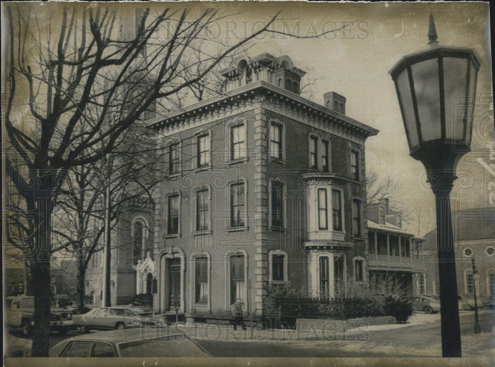 1976 Press Photo Charles Billmyer Mansion Exterior - Historic Images