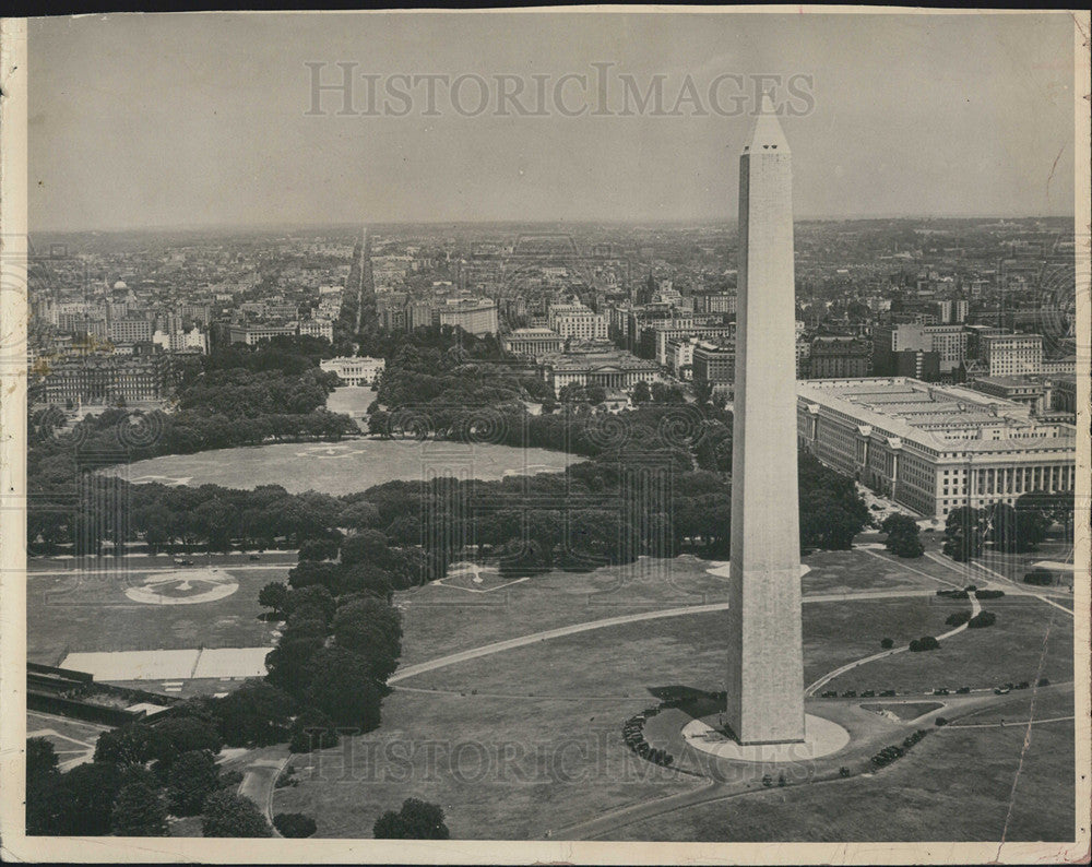 Press Photo Washington Monument in D.C. - Historic Images