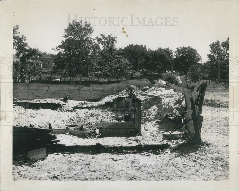 Press Photo The remains after the explosion at Foster Cove - Historic Images